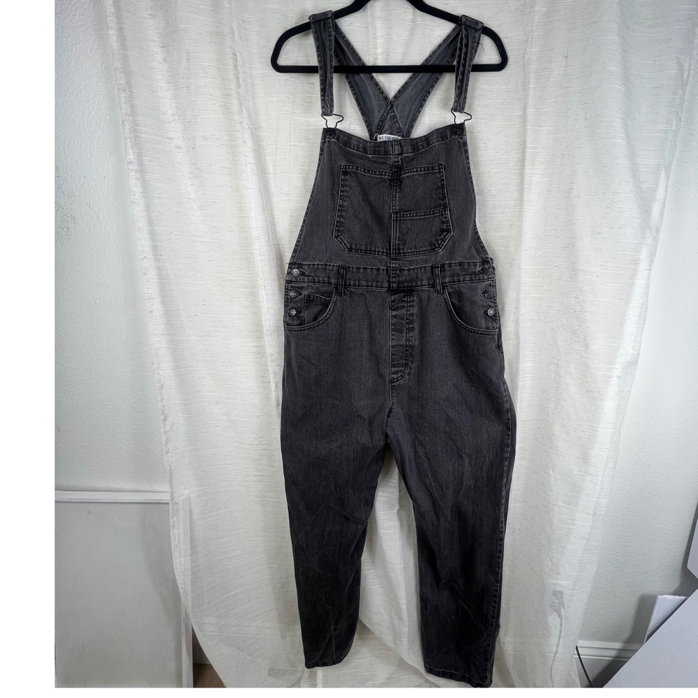 We the Free Free People Ziggy Denim Overalls. Washed Black Womens XL